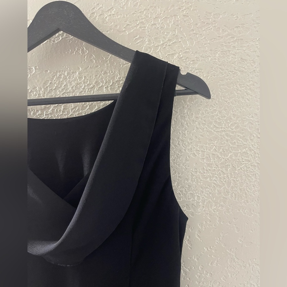Robbie Bee VTG Black Beaded Cocktail Sleeveless Dress w/Elegant Design Size 12‎ - Picture 9 of 10